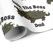 Frag der Boss Vater Alligator Snapping Turtle Geschenkpapier (Rolleneckpunkt)