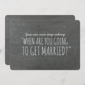 Frag des Vorschlags von Funny Bridesmaid Einladung (Vorne/Hinten)