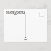 Frag die gut aussehende Katze Postkarte (Rückseite)