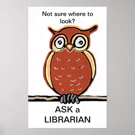 Frag einen Bibliothekar Poster (Vorne)