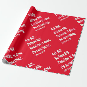 Frag eines großen inspirierenden Lebensziels Wei Geschenkpapier