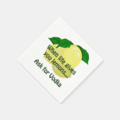 Frag für Vodka Napkin Serviette (Ecke)