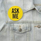 Frag| Gelbes Abzeichen Namensschild (Beispiel)