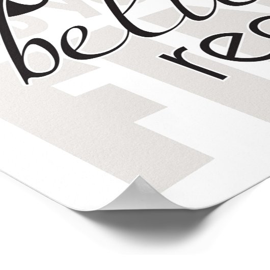 Frag Glaube erhalten Poster (Ecke)