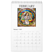 Frag, glaubst, erhalte Engel gestanztes Glas 2025 Kalender (Feb 2027)