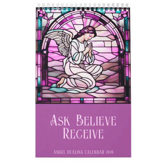 Frag, glaubst, erhalte Engel gestanztes Glas 2025 Kalender (Titelbild)