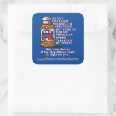 Frag Ihrem Arzt, wenn das republikanische Party fü Quadratischer Aufkleber (Tasche)