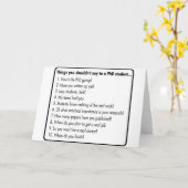 Frag keinen Doktortitel Karte (Gelbe Blume)