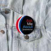 Frag Me About Juneteenth Button (Beispiel)
