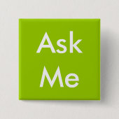 Frag Me Button für Business, School, Freiwillige (Vorderseite)