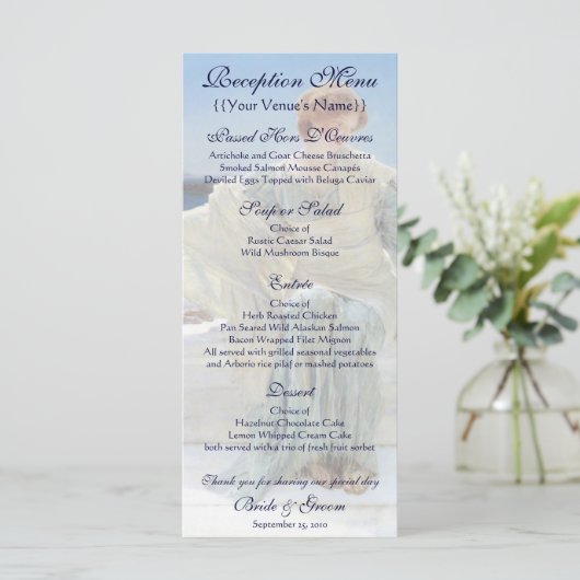 Frag Me No More von Alma Tadema, Viktorianisch Art Menükarte (Stehend Vorderseite)