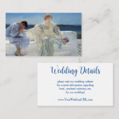 Frag Me No more von Alma Tadema Wedding Begleitkarte (Vorne/Hinten)