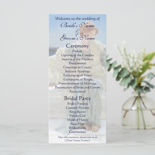 Frag Me No more von Alma Tadema Wedding Programm (Stehend Vorderseite)