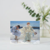 Frag Me No more von Alma Tadema Wedding RSVP Karte (Stehend Vorderseite)