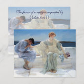 Frag Me No more von Alma Tadema Wedding RSVP Karte (Vorne/Hinten)