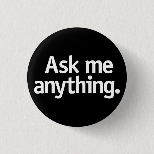 Frag mich alles. button (Vorderseite)