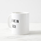 Frag mich in ASCII Kaffeetasse (Vorderseite Links)