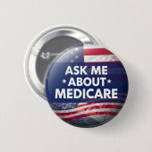 Frag mich nach Medicare Button (Vorne & Hinten)