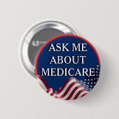 Frag mich nach Medicare Button (Vorne & Hinten)