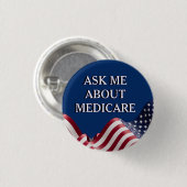 Frag mich nach Medicare Button (Vorne & Hinten)