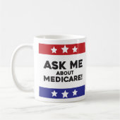 Frag mich nach Medicare-Mug Kaffeetasse (Links)
