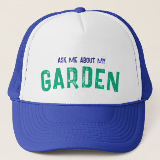Frag mich nach meinem GARTEN Blaue Mütze