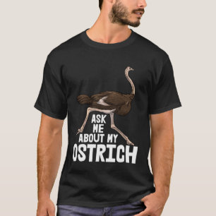 Frag mich nach meinem Strauß Frauen lieben Tier S T-Shirt