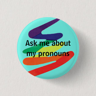 Frag mich nach meinen Pronomen Button