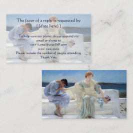 Frag mich nicht mehr von Alma Tadema Wedding RSVP Begleitkarte