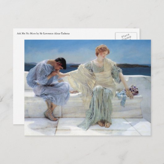 Frag mich nicht mehr von Sir Lawrence Alma Tadema Postkarte (Vorne/Hinten)