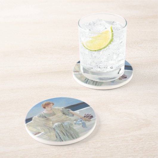 Frag mich nicht mehr von Sir Lawrence Alma Tadema Sandstein Untersetzer (Seite)