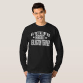 Frag mich über Bedlington Terrier Hund T-Shirt (Vorne ganz)