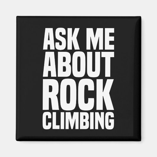 Frag mich über Bouldering für Boulderer Magnet (Vorne)