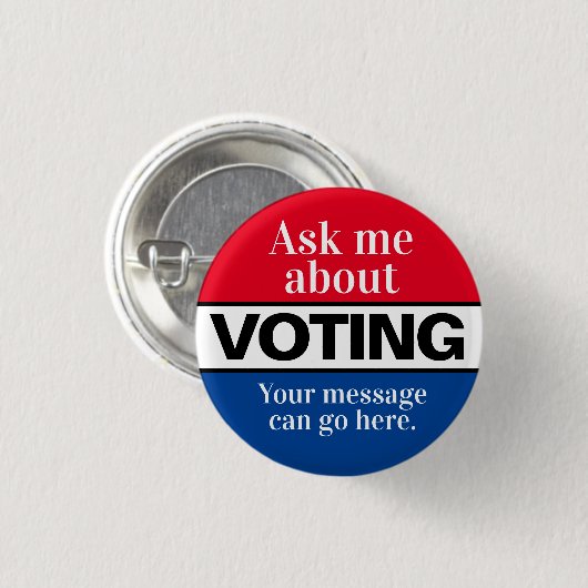 Frag mich über den Abstimmungsknopf Button (Vorne & Hinten)