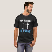 Frag mich über Eisangeln T-Shirt (Vorne ganz)