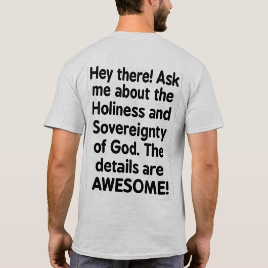 Frag mich über Gott - T-Shirt (Rückseite)