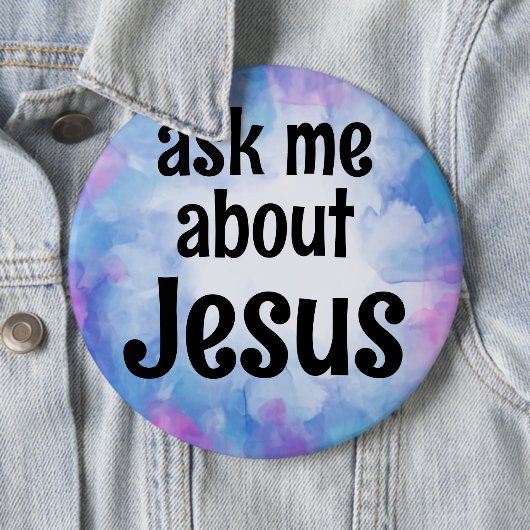 frag mich über Jesus Button (Beispiel)