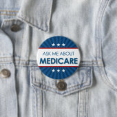 Frag mich über Medicare - Americana Button (Beispiel)