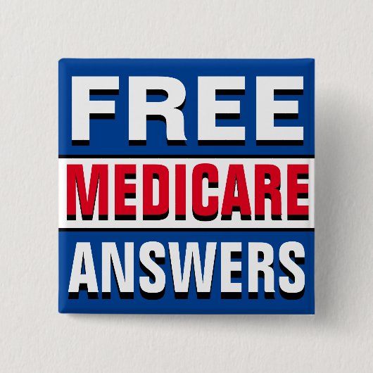 Frag mich über Medicare Button (Vorderseite)