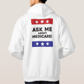 Frag mich über Medicare – Pullover Hoodie (Rückseite)