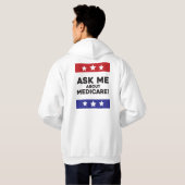 Frag mich über Medicare – Pullover Hoodie (Schwarz voll)