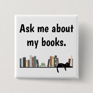 Frag mich über meine Bücher Button