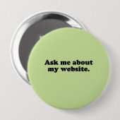 FRAG MICH ÜBER MEINE WEBSITE BUTTON (Vorne & Hinten)