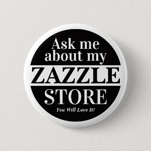 Frag mich über meinen Zazzle-Shop Button