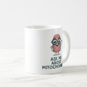 Frag mich über Mitochondrien – Biologielehrer Kaffeetasse (VorderseiteRechts)