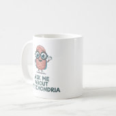 Frag mich über Mitochondrien – Biologielehrer Kaffeetasse (Vorderseite Links)