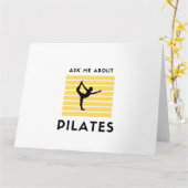 Frag mich über Pilates Karte (Gelbe Blume)
