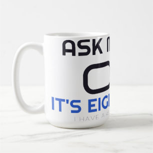 Frag mich, warum es acht Nächte sind Hanukkah Nerd Kaffeetasse