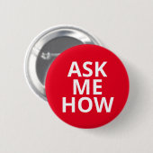 Frag mir Business Button (Vorne & Hinten)