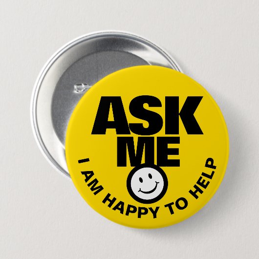 Frag mir, dass ich gerne dem gelben schwarzen Abze Button (Vorne & Hinten)